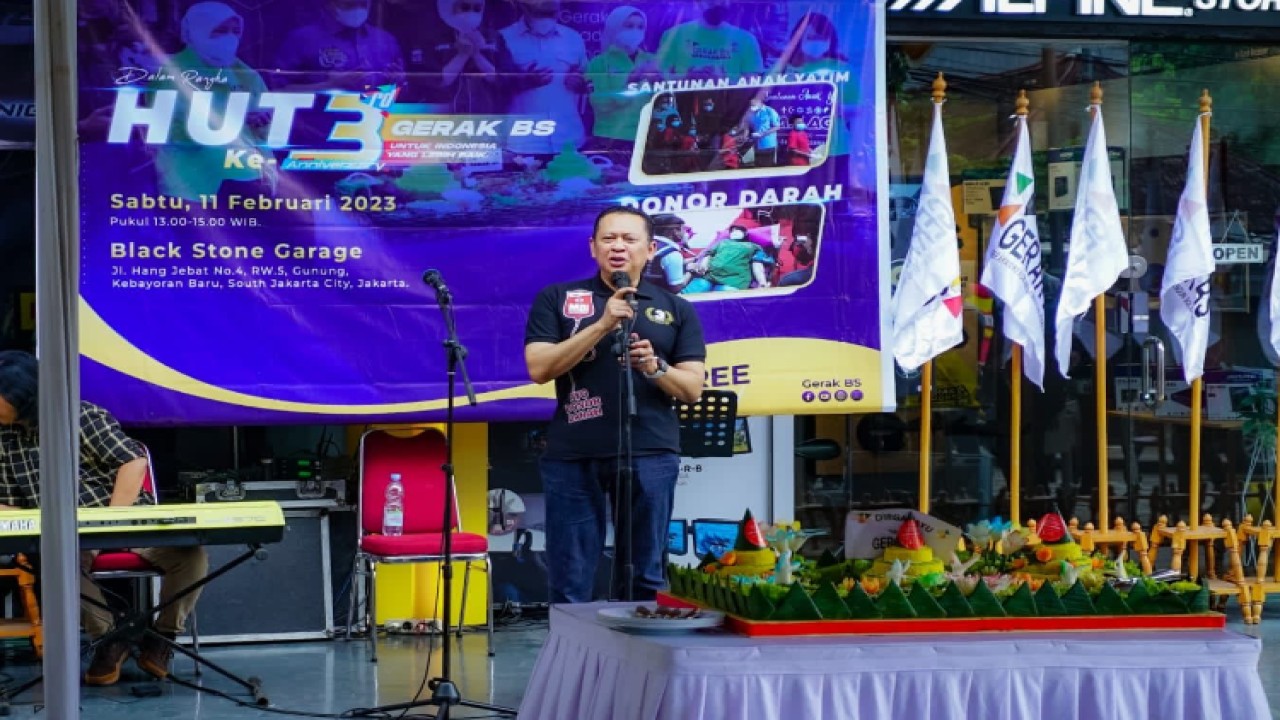 Ketua MPR RI sekaligus pendiri Gerakan Keadilan Bangun Solidaritas (GERAK BS) Bambang Soesatyo/Dok MPR