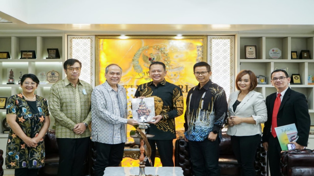 Ketua MPR RI Bambang Soesatyo menerima jajaran PFN dan iCoachChannel/Dok MPR