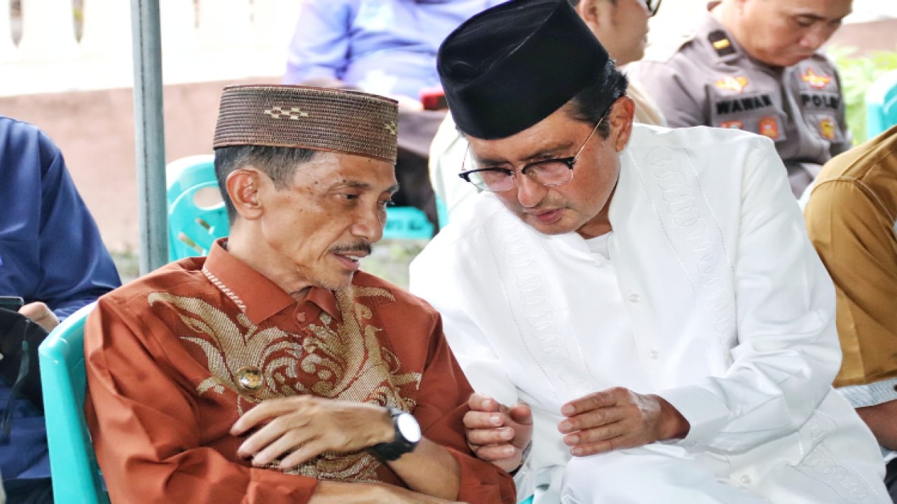 Wakil Ketua MPR RI Fadel Muhammad bersama Bupati Gorontalo Nelson Pomalingo/Dok MPR