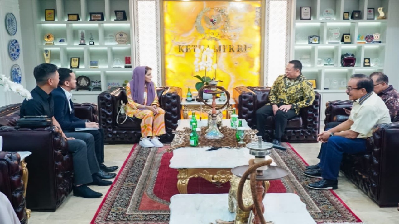 Ketua MPR RI Bambang Soesatyo menerima kunjungan Puteri Kerajaan Bahrain, Her Highness Shaikha Jawaher Bint Khalifa al Khalifa/Dok MPR