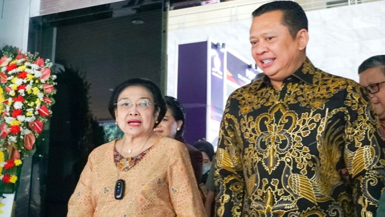 Bambang Soesatyo, Ketua MPR RI bersama Megawati Soekarnoputri