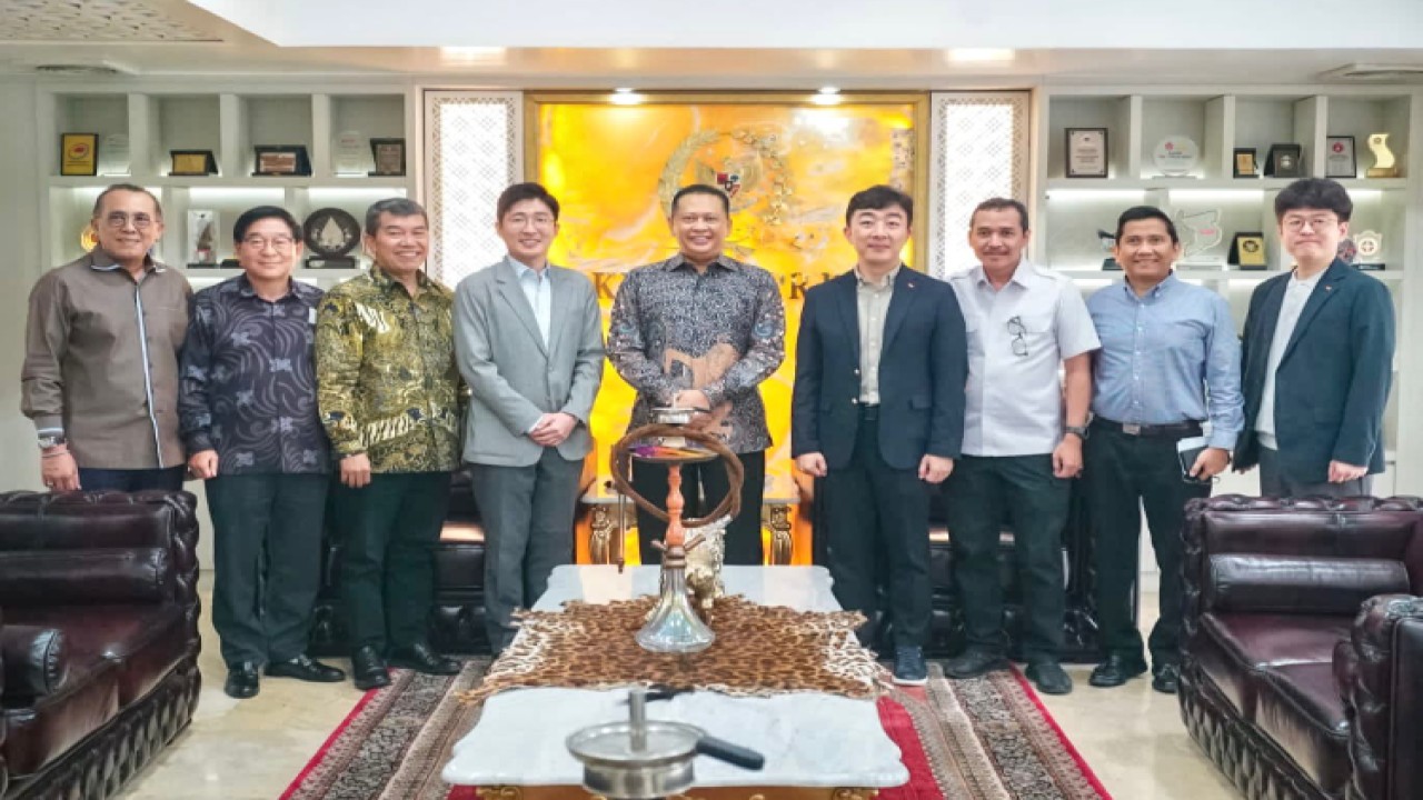Ketua MPR RI Bambang Soesatyo menerima jajaran SK Plasma Korea, di Jakarta/Dok/MPR