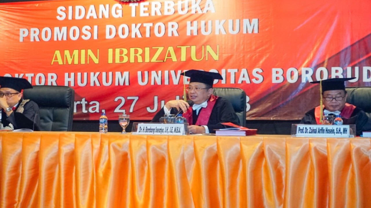 Ketua MPR RI sekaligus Dosen Tetap Pascasarjana Program Doktor Ilmu Hukum Universitas Borobudur Bambang Soesatyo/Dok MPR