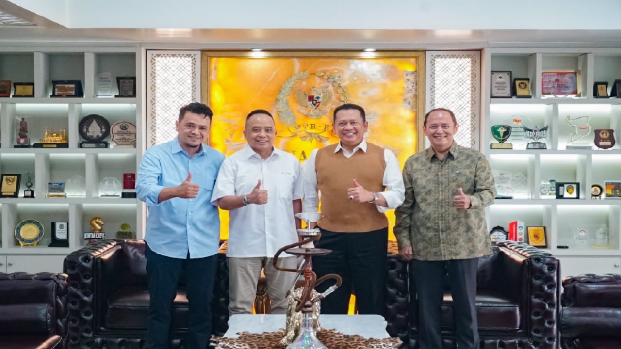 Ketua MPR RI Bambang Soesatyo menerima Pengurus Indonesia Carbon Trade Association (IDCTA)/Dok MPR