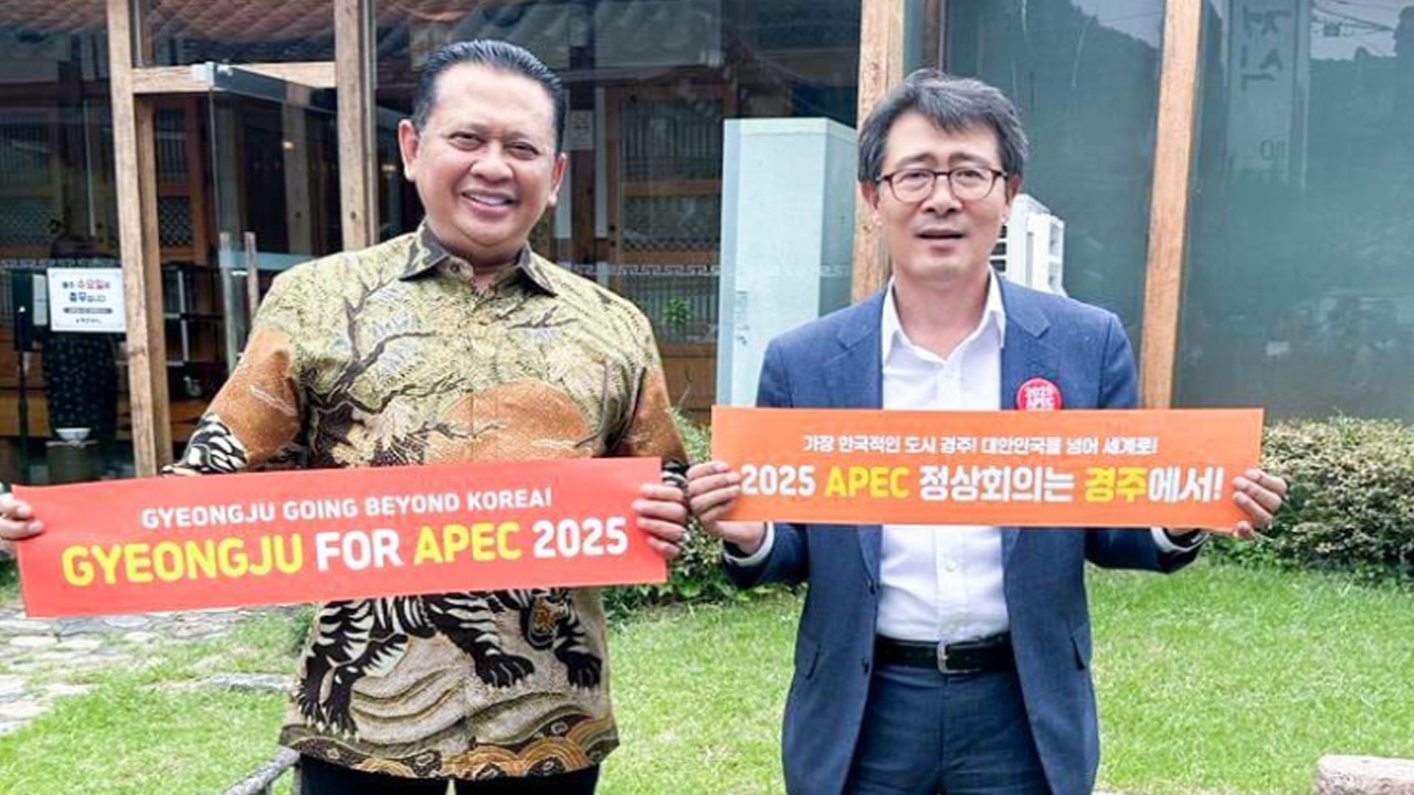 Bambang Soesatyo bertemu Wakil Walikota Gyeongju Kim Sung Hag dan Ketua Policy Planning Division Lee Seung Ha.