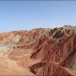 Gunung warna-warni di Taman Geologi Nasional Danxia Zhangye, prefektur Zhangye, provinsi Gansu, China. (ANTARA/Desca Lidya Natalia)-1693803143