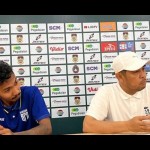 Marshel Huwae dan Pelatih Nil Maizar dari Persiba Balikpapan. Beruang Madu belum berhasil bangkit. (ANTARA/HO-Persiba)-1695007095