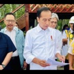 Presiden Jokowi meresmikan groundbreaking pusat pelatihan tim nasional sepak bola Indonesia di IKN. (Biro Pers Sekretariat Presiden)-1695355637
