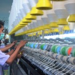 Aktivitas produksi di industri tekstil dan produk tekstil (TPT). ANTARA/HO-Kementerian Perindustrian-1696407705