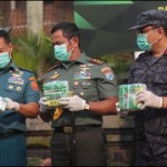 Pangdam XII Tanjungpura Mayor Jenderal (Mayjen) TNI Iwan Setiawan menghadiri kegiatan pemusnahan barang bukti narkoba (HO)-1696322989