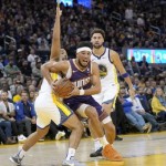 Pemain Phoenix Suns Devin Booker mencetak poin tertinggi untuk timnya di laga perdana Suns di musim NBA 2023-2024. ANTARA/HO-AFP-1698215700