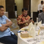 Politikus PDI Perjuangan, Maruarar Sirait bersama Presiden Komisaris NT Corp, Nurdin Tampubolon / Foto: Toga Ibnu-1697085029