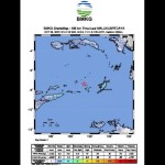Tangkapan layar - Peta pusat gempa M5,9 berlokasi di wilayah Laut Banda, Maluku, Kamis (26/10/2023). ANTARA/HO-BMKG.-1698304881