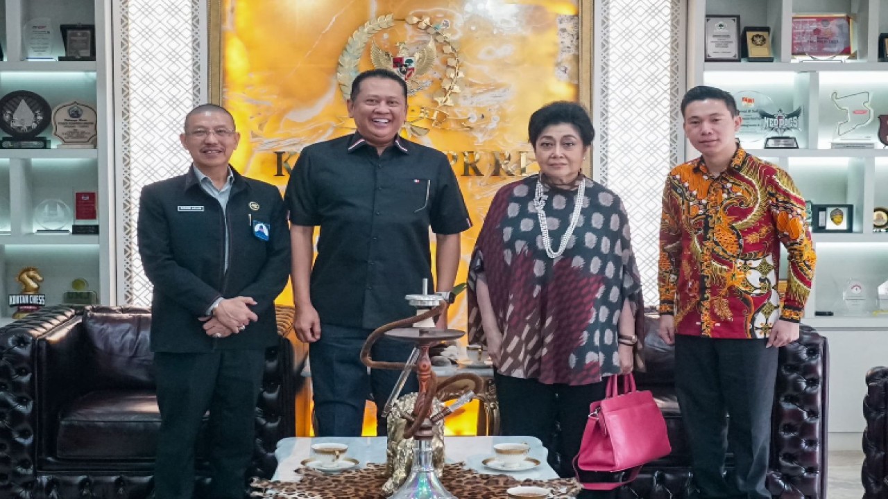 Ketua MPR RI  Bambang Soesatyo menerima Ketua Umum Walubi Hartati Murdaya bersama Sekjen Walubi Romo Asun, di Jakarta/Dok MPR 