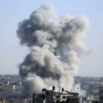 Asap mengepul setelah serangan udara Israel di kota Rafah di Jalur Gaza selatan, Kamis (26/10/2023). (ANTARA/Xinhua/Khaled Omar/am)-1698992960