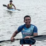 Atlet dayug Jambi yang berhasil menjalani perlombaan di waduk Cipile, Jawa Barat,(ANTARA/HO/Pii)-1700567077