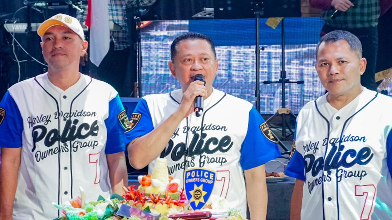 Ketua MPR RI sekaligus Wakil Ketua Umum Partai Golkar dan Ketua Umum Ikatan Motor Indonesia (IMI) Bambang Soesatyo mengapresiasi perjalanan komunitas motor besar Harley Davidson Police Owners Group (POG) yang sudah memasuki usia ke-7 tahun.