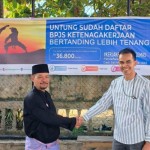 BPJS Ketenagakerjaan melindungi 95 orang atlet pencak silat dari Tanjab Barat, Selasa (7/11/2023). (ANTARA/HO-BPJS Ketenagakerjaan)-1699348922
