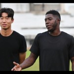 Dua pemain asing PSMS yang baru direkrut Kim Ki-Su (Korea Selatan) dan Jose Valencia (Kolumbia)  (ANTARA/Juraidi)-1699427395