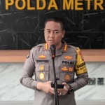 Kabid Humas Polda Metro Jaya Kombes Pol Trunoyudo Wisnu Andiko saat diwawancarai di Jakarta, Jumat (3/11/2023). ANTARA/Ilham Kausar-1699339782