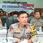 Kapolda Jambi Irjen Pol Rusdi Hartono saat apel Bhabinkamtibmas Jambi, Rabu (15/11/2023). (ANTARA/HO-Polda Jambi)-1700122661