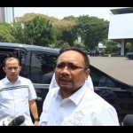 Menteri Agama Yaqut Cholil Qoumas saat ditemui di Istana Kepresidenan Jakarta, Senin (6/11/2023). ANTARA/Indra Arief Pribadi-1699262659