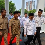 Perwakilan kepala desa di Istana Kepresidenan, Jakarta, Selasa (7/11/2023). ANTARA/Rangga Pandu Asmara Jingga-1699351090