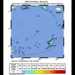 Peta pusat gempa magnitudo 7,2 di wilayah barat laut, Tanimbar, Maluku, Rabu (8/11/2023). (ANTARA/HO-BMKG)-1699420476