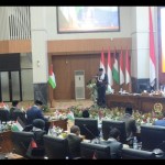 Rapat paripurna di gedung DPRD, Cibinong, Kabupaten Bogor, Jawa Barat, Selasa (7/11/2023). (ANTARA/HO-Humas Pemkab Bogor)-1699425589