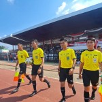 Para wasit disalah satu kompetisi di Jambi yang akan dipakai untuk putaran Liga III/2023 tingkat provinsi Jambi.(ANTARA/HO/Sen)-1702284605