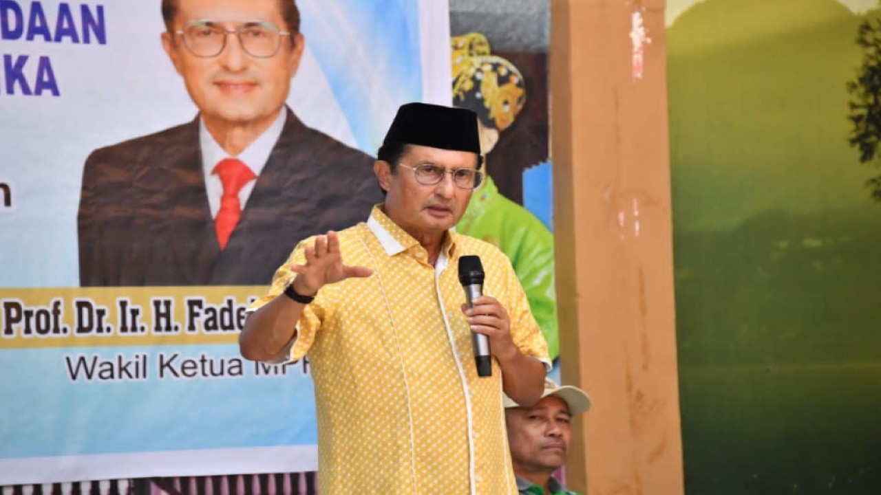 Wakil Ketua MPR RI Prof. Dr. Ir. H. Fadel Muhammad