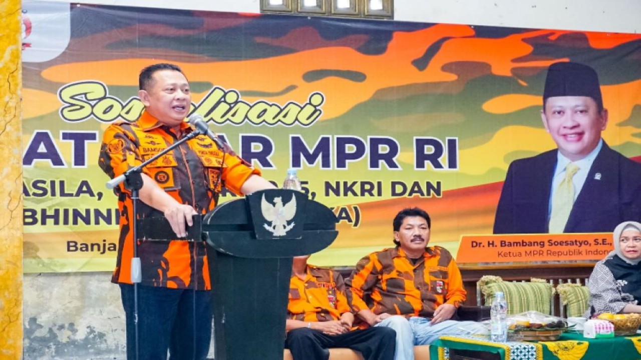 Bamsoet dalam Sosialisasi 4 Pilar MPR RI  hari ke-5 kunjungannya ke Dapil-7 Jawa Tengah bersama keluarga besar Pemuda Pancasila Kabupaten Banjarnegara, Senin (22/1/24).