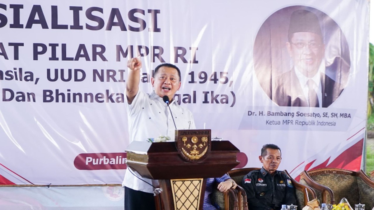 Ketua MPR RI sekaligus Wakil Ketua Umum Partai Golkar Bambang Soesatyo mendukung perpanjangan masa jabatan kepala desa. (mpr.go.id)