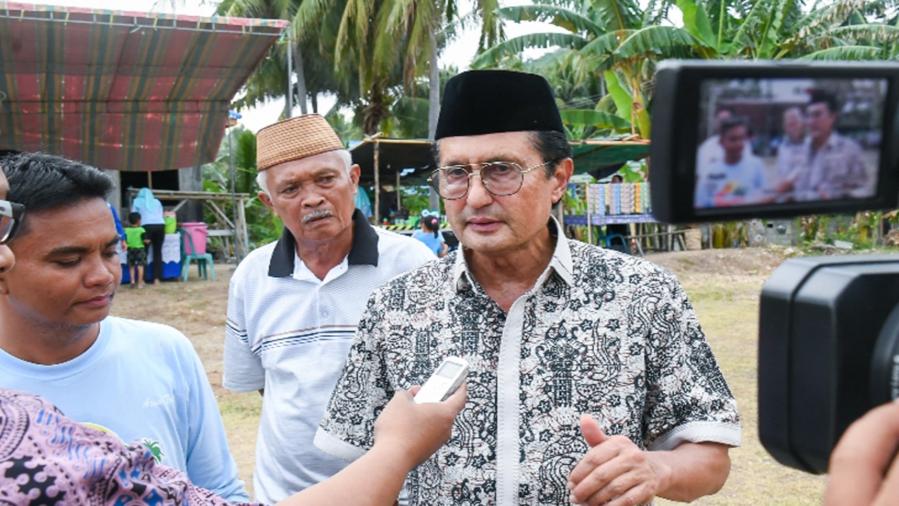 Wakil Ketua MPR RI Prof. Dr. Ir. H. Fadel Muhammad mengungkapkan bahwa banyak sekali potensi destinasi wisata alam terutama laut atau maritim di Provinsi Gorontalo. (foto: mpr.go.id)