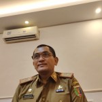 Kepala Dinas Sosial Provinsi Lampung Aswarodi saat memberikan keterangan. ANTARA/Ruth Intan Sozometa Kanafi-1705650876