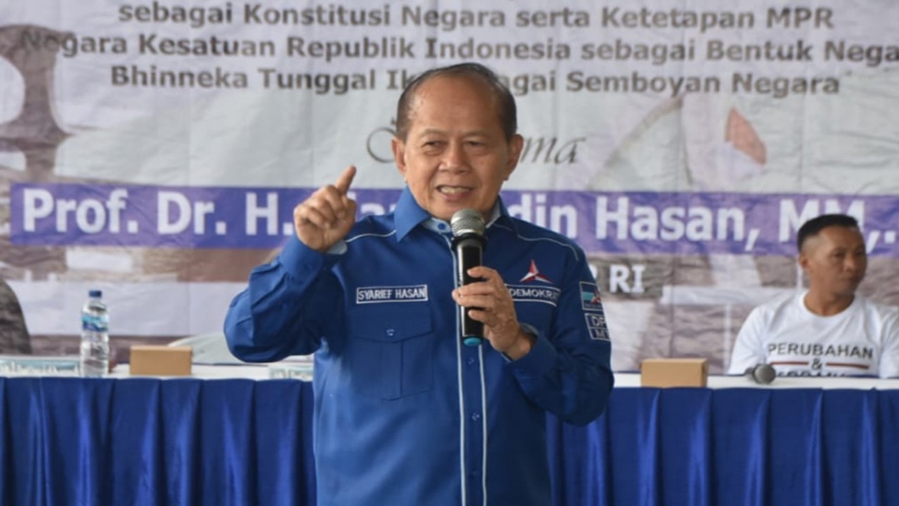 Wakil Ketua MPR, Syarief Hasan menyampaikan duka yang sangat mendalam atas musibah gempa bumi di Semenanjung Noto, Prefektur Ishikawa, Jepang dengan kekuatan 7,6 SR. (foto: mpr.go.id)