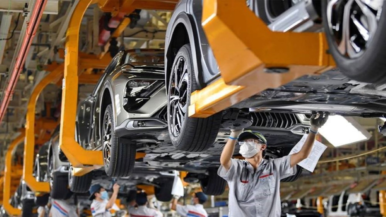 Industri manufaktur China mencatat pertumbuhan yang kuat selama 2023. (QNA)