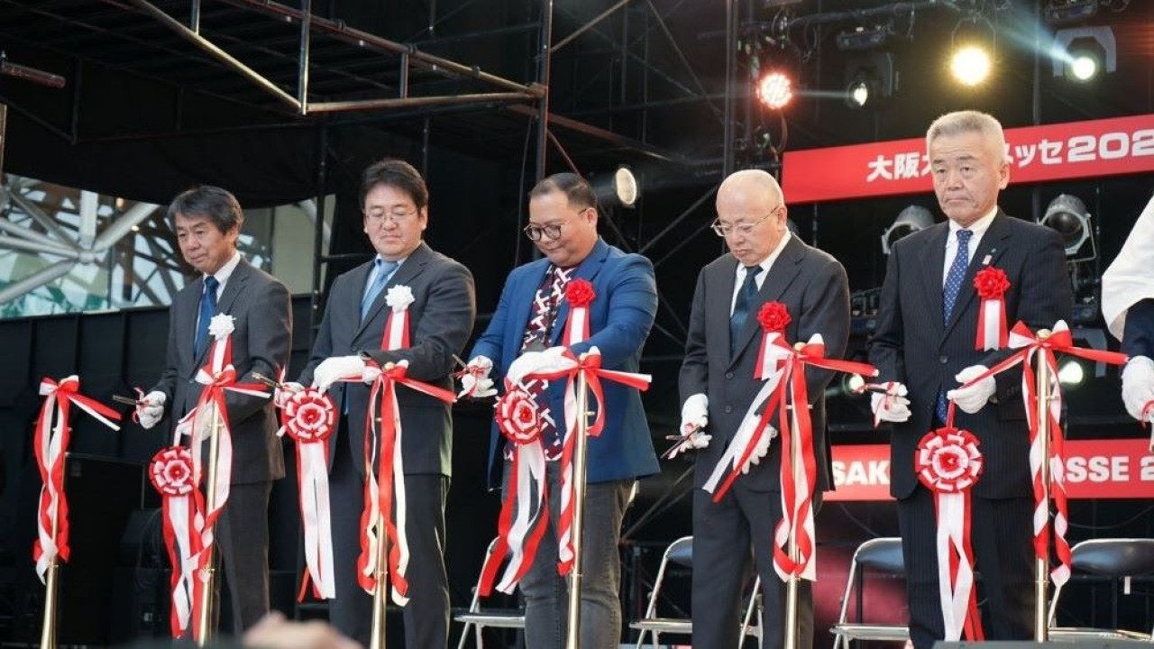 Kemenperin memberikan apresiasi terhadap capaian NMAA yang turut meramaikan pameran modifikasi Osaka Auto Messe (OAM) di Jepang pada 10-12 Februari 2024. (Istimewa/Kemenperin)