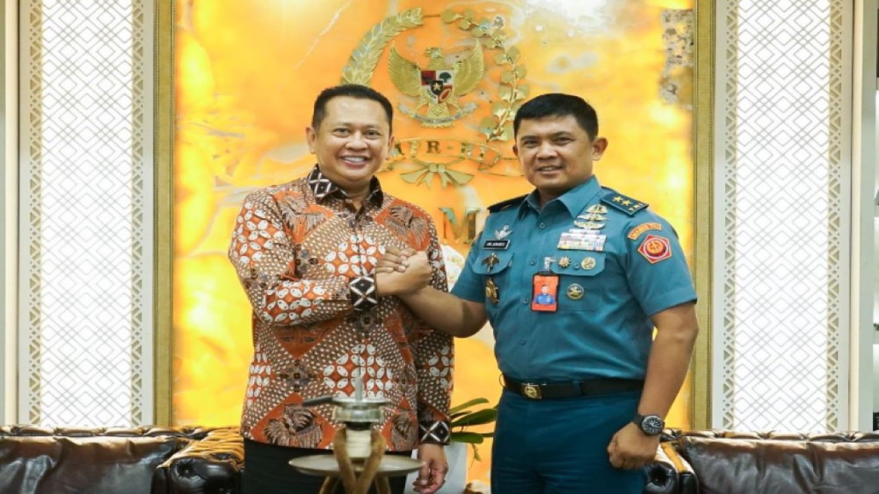 Bamsoet usai menerima Staf Khusus Panglima TNI Mayjen (Mar) Oni Junianto di Jakarta, Kamis (7/3/24).