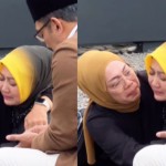 Istri Ridwan Kamil, Atalia Praratya nangis saat ziarah ke makam Eril-1713157304