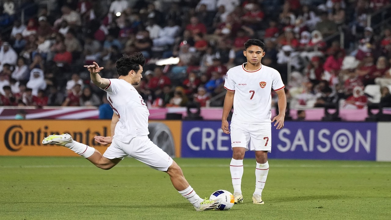 Timnas Indonesia U-23 kalah dari Qatar pada laga perdana Piala AFC U-23 2024. (dok PSSI)