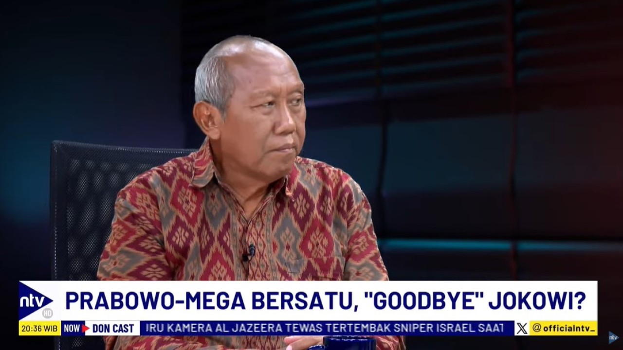 Pengamat politik Ikrar Nusa Bhakti saat menjadi bintang tamu program DonCast yang dipandu jurnalis senior Nusantara TV, Don Bosco Selamun dan Donny de Keizer, Kamis, 10 Oktober 2024.