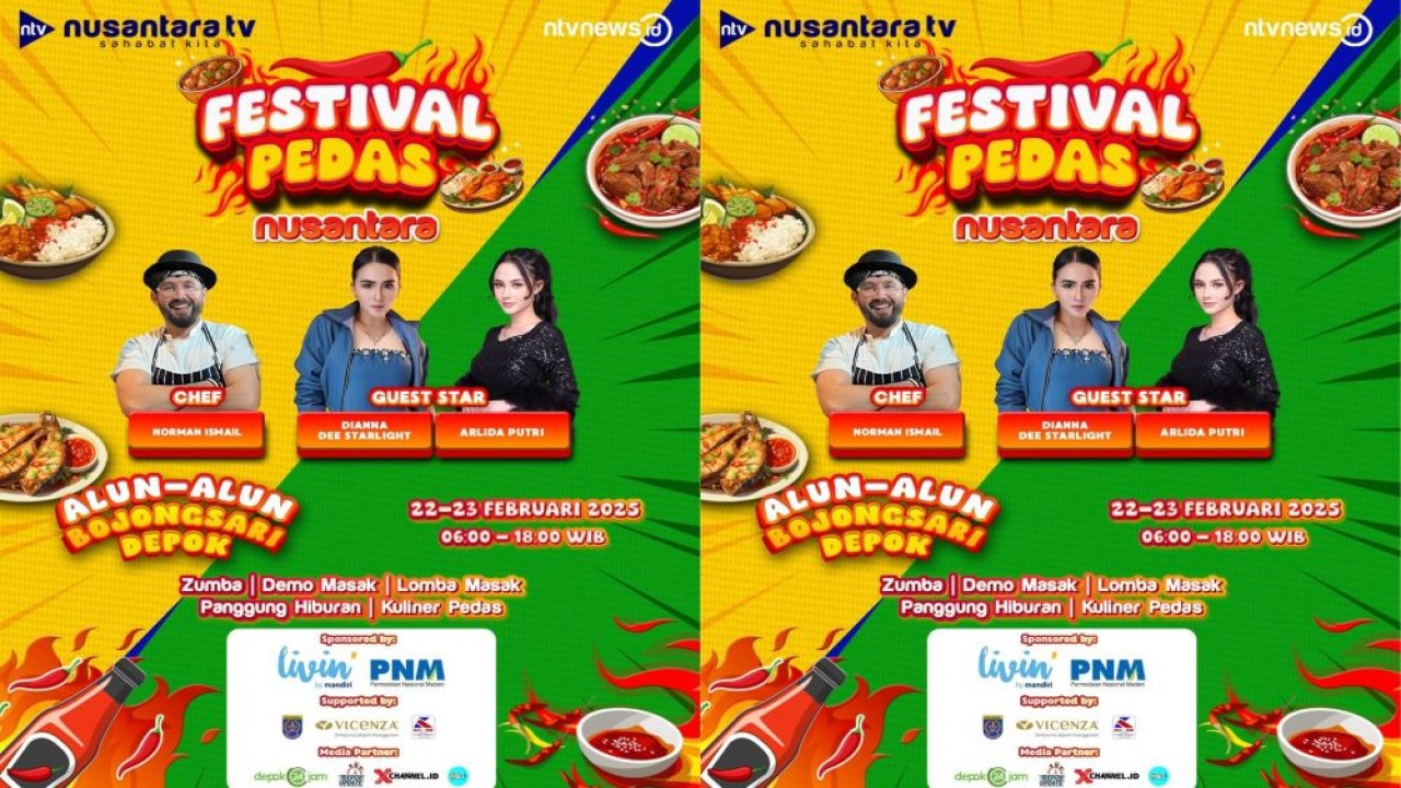 Rayakan Kuliner Khas Indonesia, NTV Gelar Festival Pedas Nusantara di Depok. (Foto: Dok/NTV)