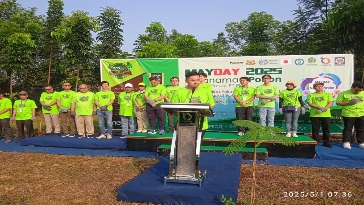 Panasonic GOBEL bersama Federasi Serikat Pekerja Panasonic GOBEL (FSPPG – KSARBUMUSI) merayakan Hari Buruh dengan aksi nyata untuk dampak positif/Foto: Istimewa