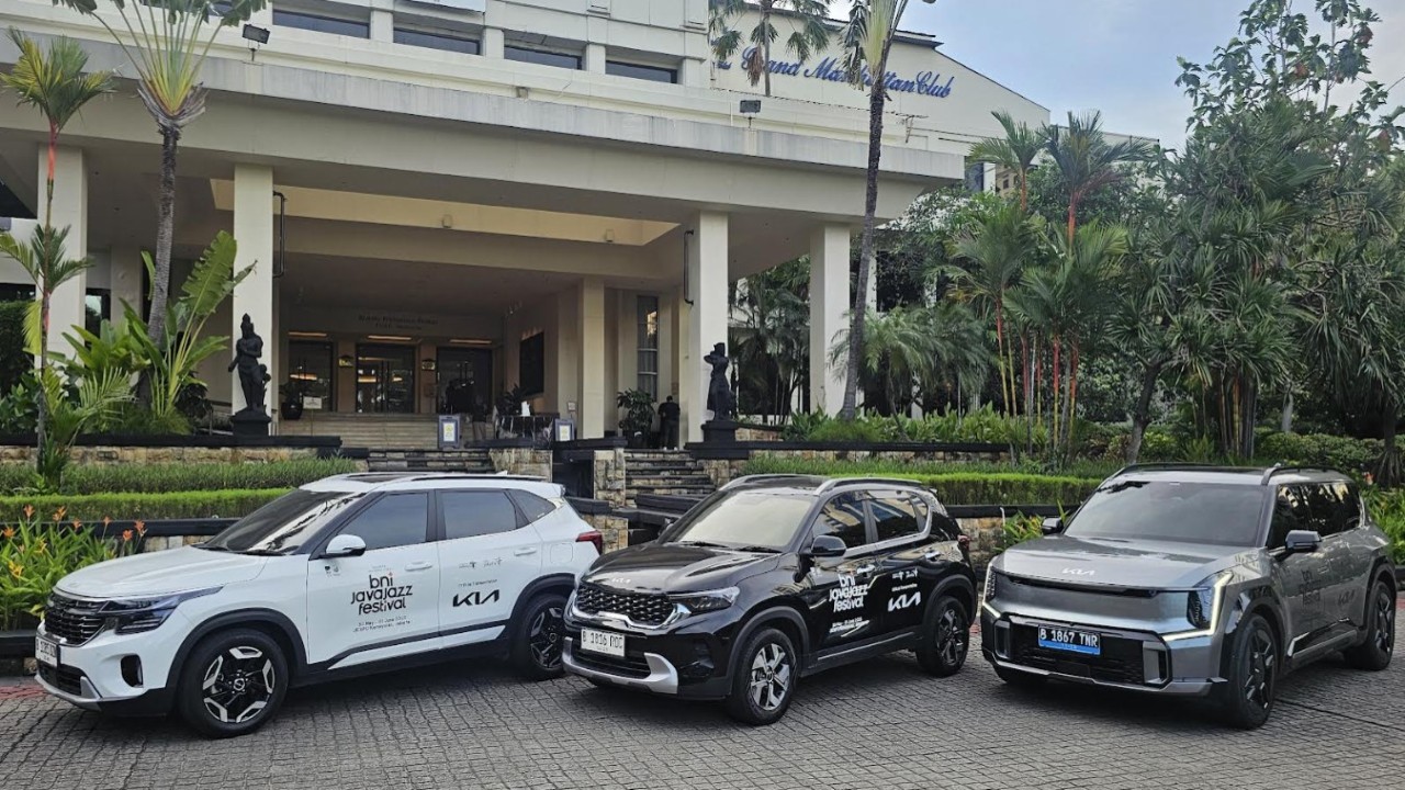 Kia mengerahkan lini produk andalannya di Java Jazz Festival 2025. (Foto: Istimewa/Kia)