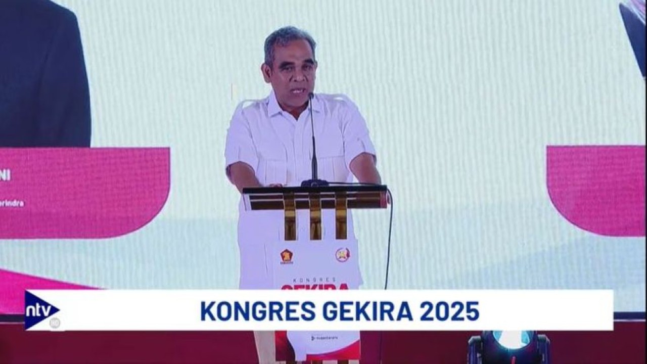 Ketua MPR RI sekaligus Sekretaris Jenderal Partai Gerindra, Ahmad Muzani. (Foto: Dok/Dedi/NTVNews.id)