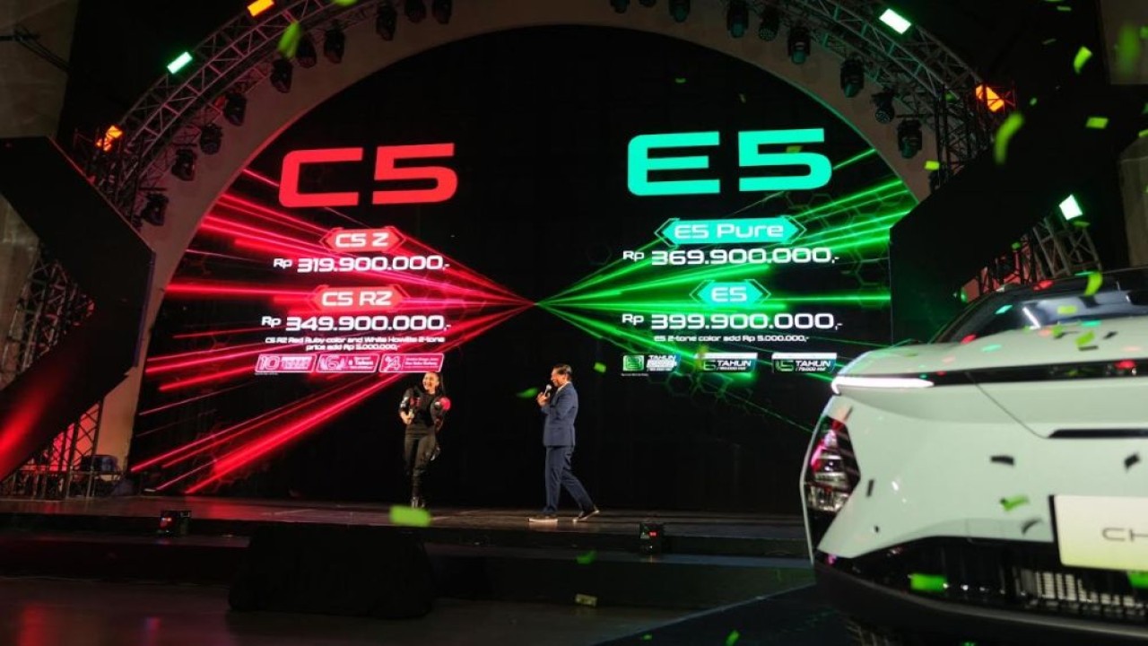 PT CSI resmi meluncurkan model terbaru dari SUV andalannya, Chery C5 dan Chery E5, pada Rabu (25/6/2025). (Foto: Istimewa)