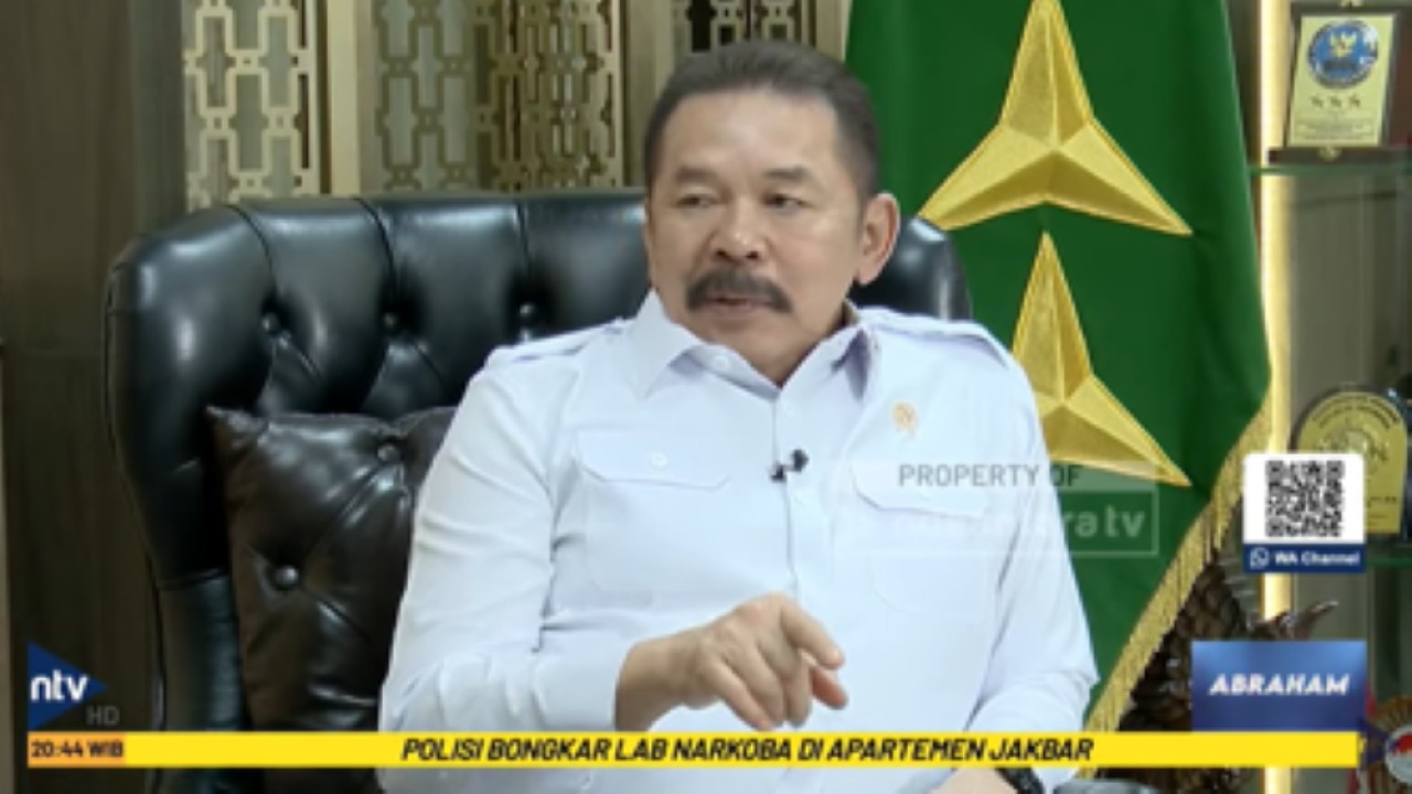 Jaksa Agung ST Burhanuddin saat tampil dalam program terbaru Nusantara TV "Abraham"