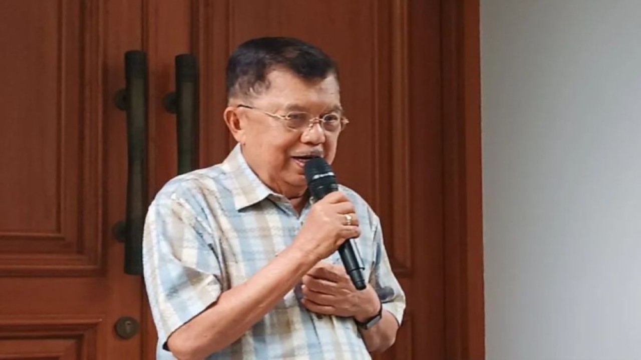 Ketua Umum Dewan Masjid Indonesia (DMI), Jusuf Kalla (JK). (Foto: ANTARA/Khaerul Izan)