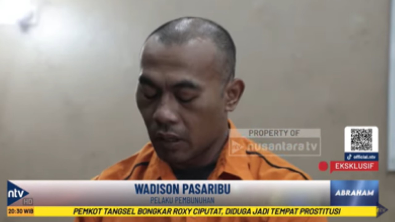 Wadison Pasaribu suami yang membunuh istrinya dalam wawancara eksklusif di program "Abraham" Nusantara TV